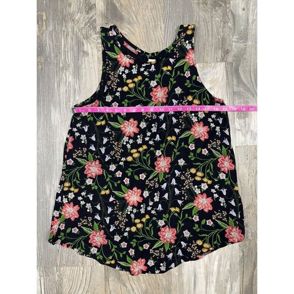 Set of 2 Old Navy Luxe Tank Tops Medium Floral Sleeveless Blouse - Picture 8 of 11